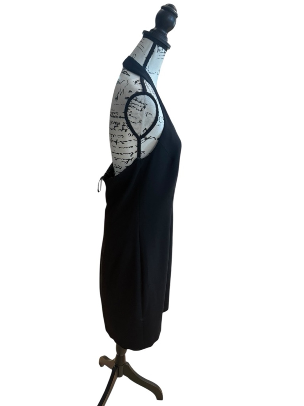 Garfield & Marks Vintage halter dress & Feather Trim Coat black size 8 and 10 - Picture 6 of 14